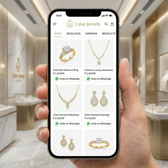 StitchMagic jewellery catalog with AI marketing campaigns — bridal, gifting, new arrival, limited edition